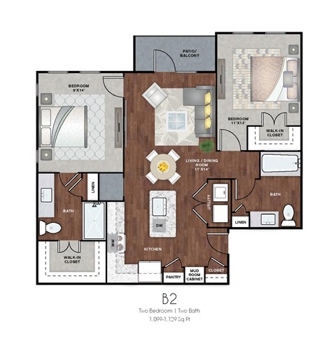 2 bedroom apartments humble